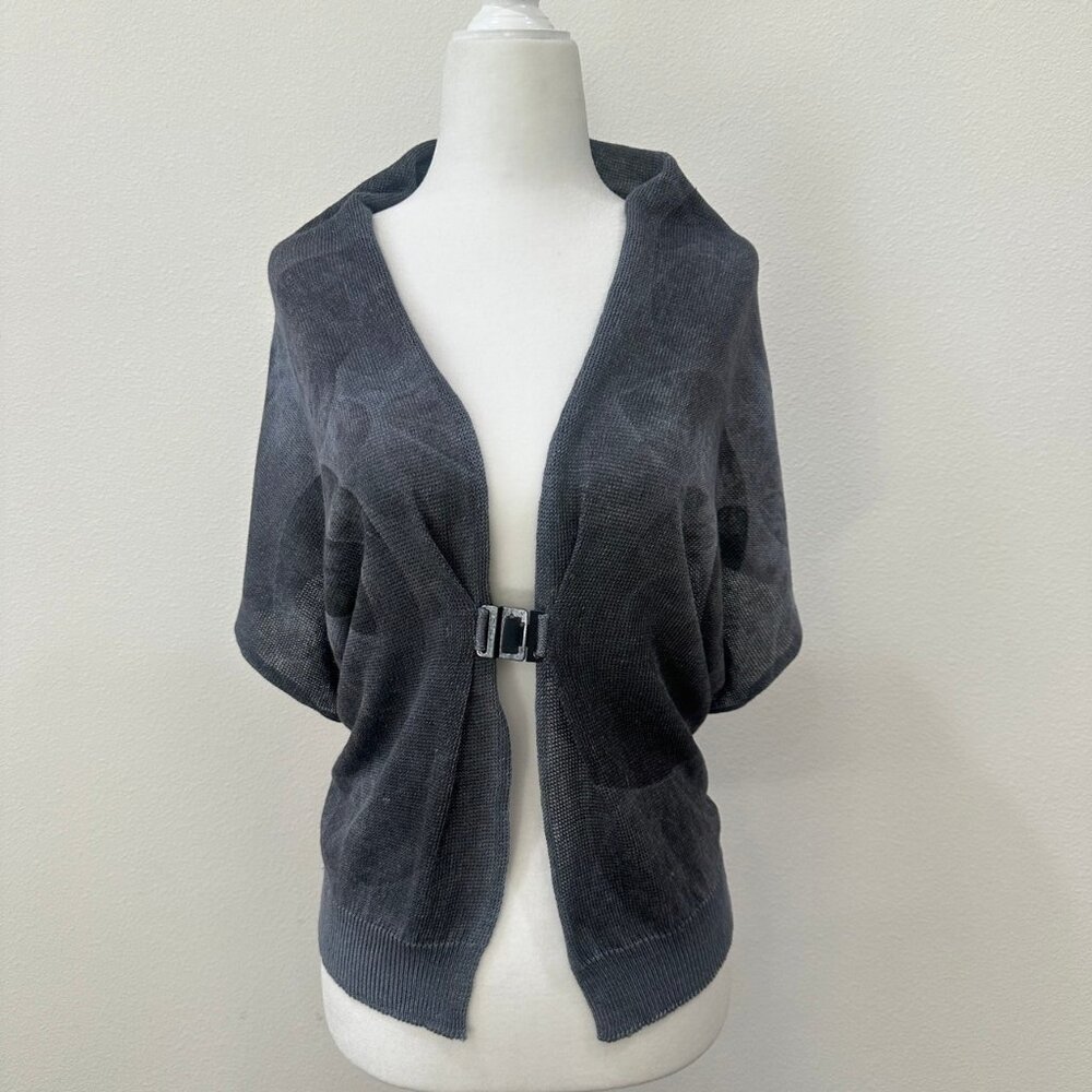 Lamberto Losani Linen Vest / Cardigan with Metal Closure